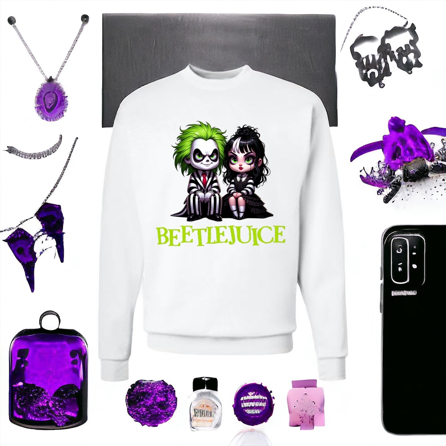Beetlejuice and girl